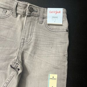 Brand New boys Cat & Jack Size 6 Straight Gray Pants
